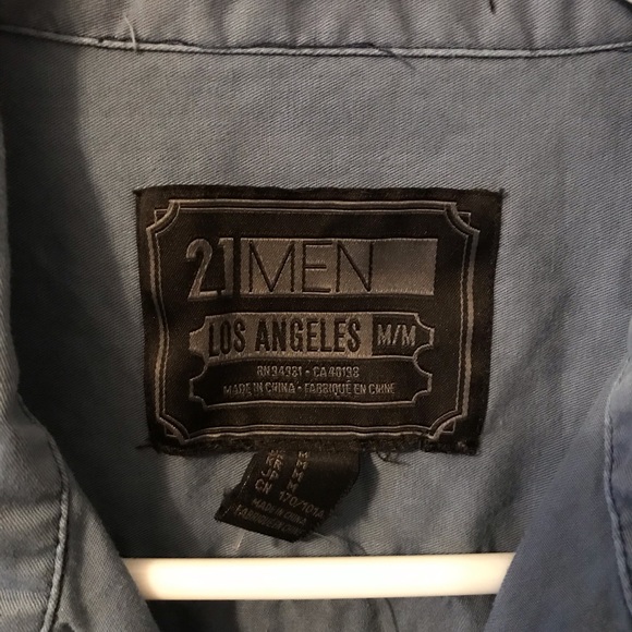 Blue Button Down Dress Shirt - Picture 2 of 2